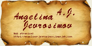 Angelina Jevrosimov vizit kartica